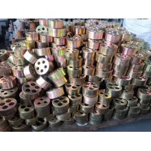 錨具、錨墊板、螺旋筋及配套夾片4/5孔錨具廠家YM15-5孔錨具四件套直銷